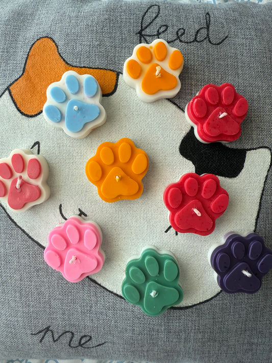 Kit 5 velas huellita